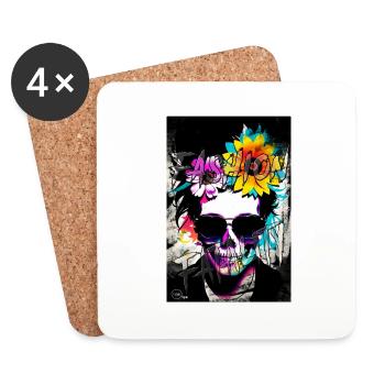 FASHION FATALITY 9 By Yume Origins - Coasters (set of 4) - white - Front
