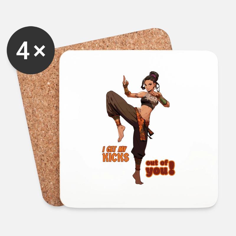 I get my kicks out of you3 - Untersetzer (4er-Set) - Weiß