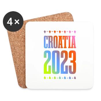 Croatia 2023 - Coasters (set of 4) - white - Front