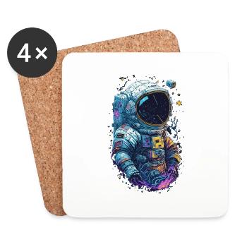 Astronaut - Coasters (set of 4) - white - Front