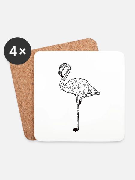 Flamingoo GeomeTRIX - Untersetzer (4er-Set) - Weiß