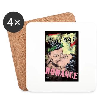 VINTAGE ROMANCE 3 BIS By Yume Origins - Coasters (set of 4) - white - Front