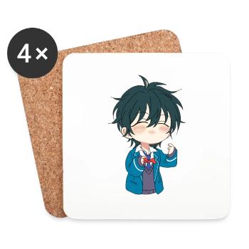 Anime - Coasters (set of 4) - white - Front