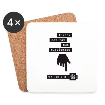 musclemass formula - Coasters (set of 4) - white - Front