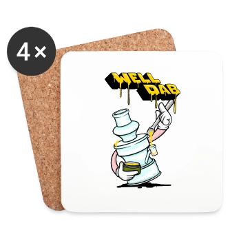 BIEN DAB - Dessous de verre (lot de 4) - blanc - Devant