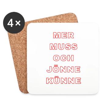 MMOJK1 - Untersetzer (4er-Set) - Weiß - Vorne