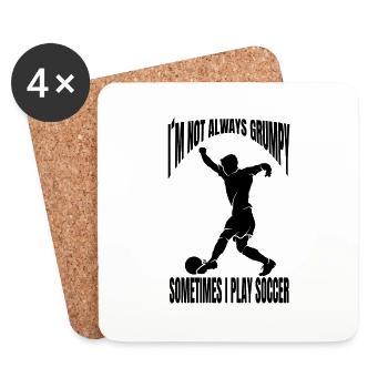 Soccer Player Soccer Design Soccer Team - Coasters (set of 4) - white - Front