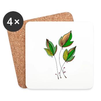 List - Coasters (set of 4) - white - Front