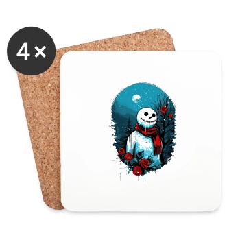 snowman - Untersetzer (4er-Set) - Weiß - Vorne
