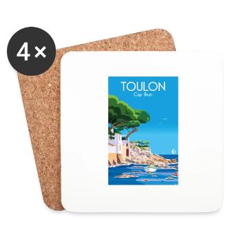 TOULON CAP BRUN - Untersetzer (4er-Set) - Weiß - Vorne