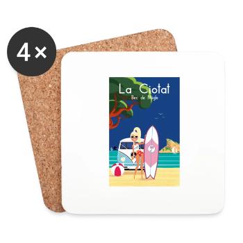 LA CIOTAT BEC DE L AIGLE - Dessous de verre (lot de 4) - blanc - Devant