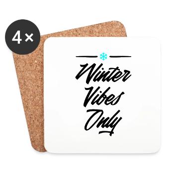 Winter Vibes Only 2 - Coasters (set of 4) - white - Front