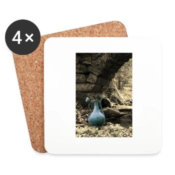 COPPER JUG / NORTHERN BLACK FOREST / SEPIA - Coasters (set of 4) - white - Front