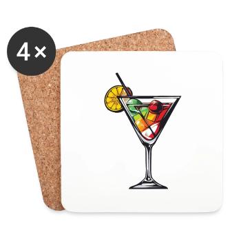Limonade Drink - Untersetzer (4er-Set) - Weiß - Vorne