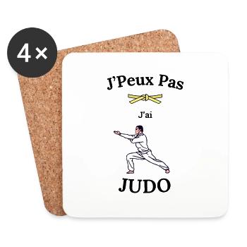 I can't, I have Judo - Coasters (set of 4) - white - Front