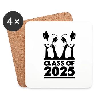 class of 2025 - Coasters (set of 4) - white - Front