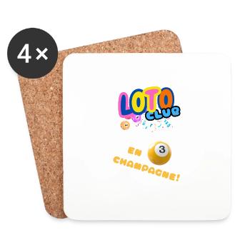 LOTO - BINGO - 3 - Dessous de verre (lot de 4) - blanc - Devant