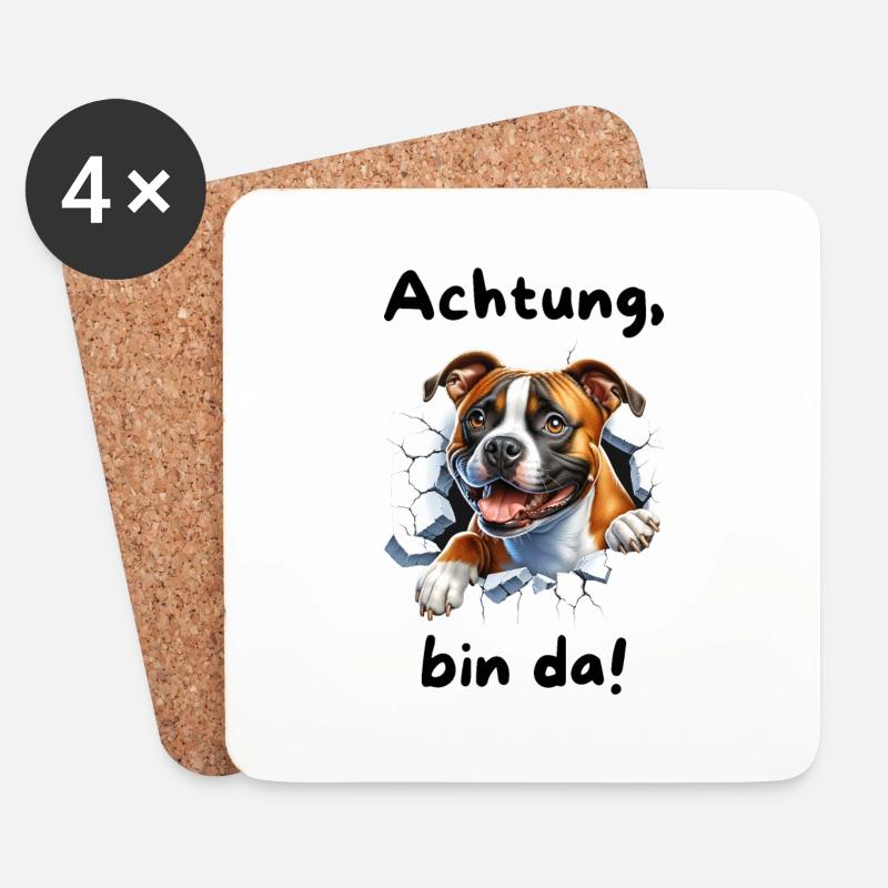 Staff Bin da - Untersetzer (4er-Set) - Weiß