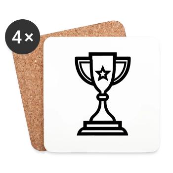 trophy - Coasters (set of 4) - white - Front