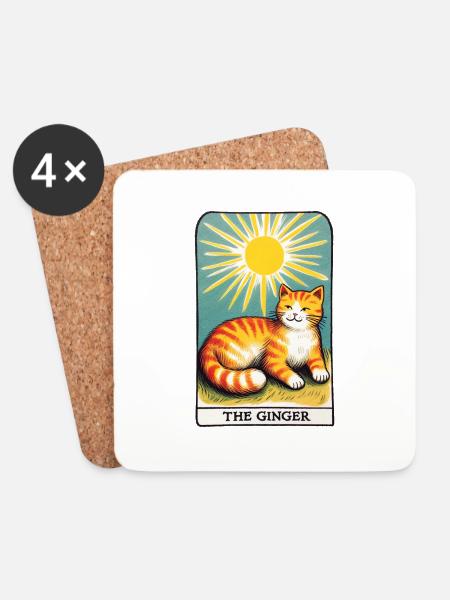 The Ginger - Coasters (set of 4) - white
