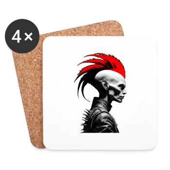 Punkx - Coasters (set of 4) - white - Front