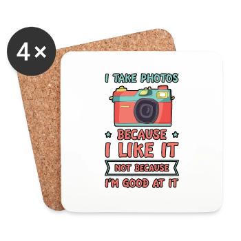 I Take Photos Because I Like It 4 - Untersetzer (4er-Set) - Weiß - Vorne