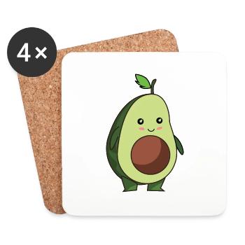 Avokado Sucré - Dessous de verre (lot de 4) - blanc - Devant