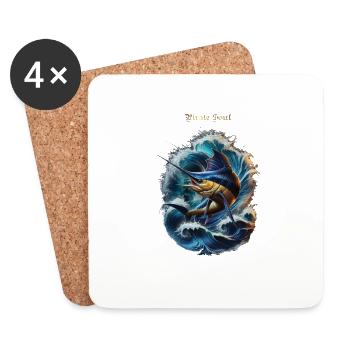 marlin - Dessous de verre (lot de 4) - blanc - Devant