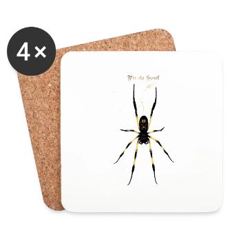SPIDER - Coasters (set of 4) - white - Front