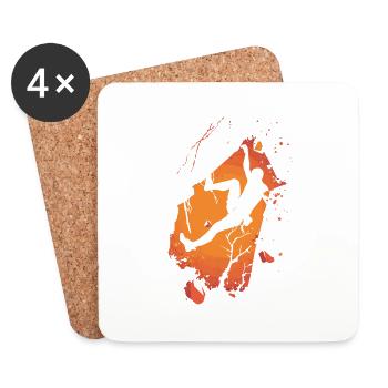 Climber's Fire - Coasters (set of 4) - white - Front