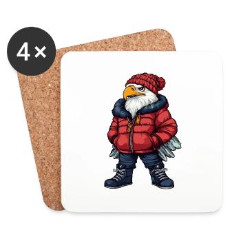 Adler Fashion Winter - Coasters (set of 4) - white - Front