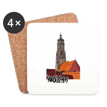 Nördlingen // Daniel // Illustration - Untersetzer (4er-Set) - Weiß - Vorne