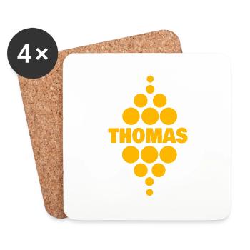 Thomas as Thomas - Coasters (set of 4) - white - Front
