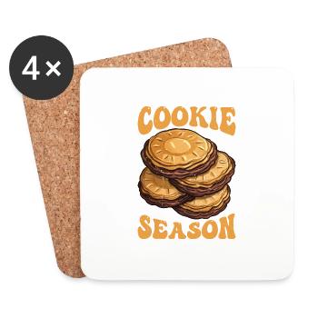 Sorry Can't Cookie Season How Many Boxes 2 - Untersetzer (4er-Set) - Weiß - Vorne