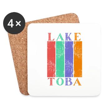 Lake Toba, Indonesia - Coasters (set of 4) - white - Front