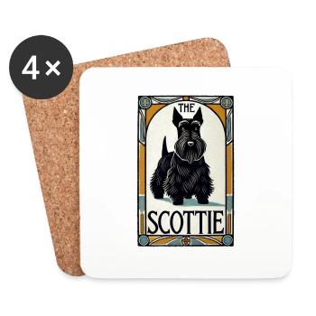Scottie - Untersetzer (4er-Set) - Weiß - Vorne