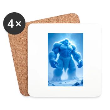 Jötunn Ancient giants opposing gods in Norse mytho - Coasters (set of 4) - white - Front