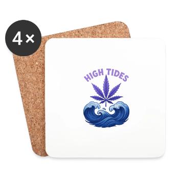 High Tides - Untersetzer (4er-Set) - Weiß - Vorne