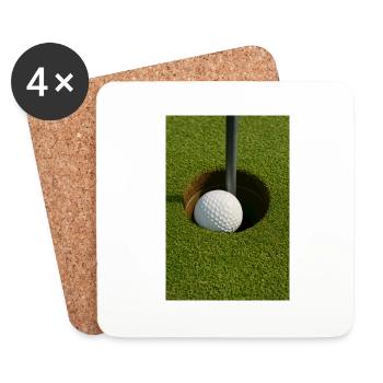 Sport - Golf - Dessous de verre (lot de 4) - blanc - Devant