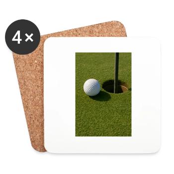 Sport - Golf - Dessous de verre (lot de 4) - blanc - Devant
