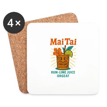 Mai Tai - Untersetzer (4er-Set) - Weiß - Vorne