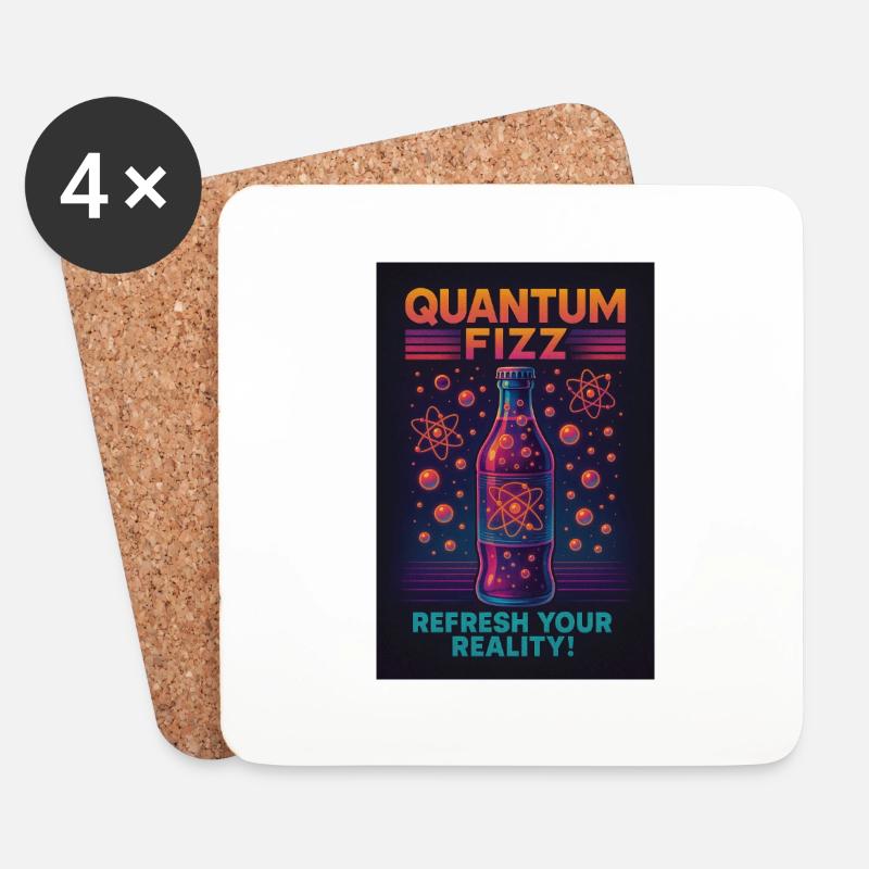 Quantum Fizz by Nerogear - Untersetzer (4er-Set) - Weiß