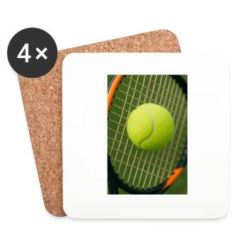 Sports - Tennis - Dessous de verre (lot de 4) - blanc - Devant
