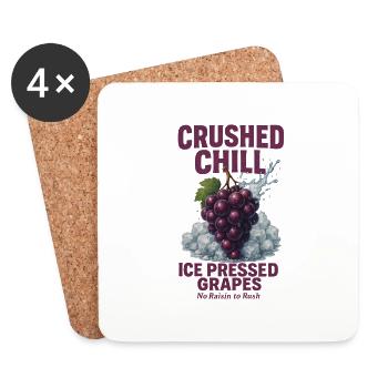 Grapes Crushed Vintage - Coasters (set of 4) - white - Front
