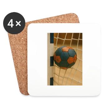 Sport - Handball - Dessous de verre (lot de 4) - blanc - Devant