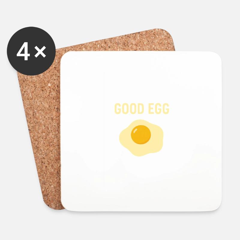 Good Egg - Untersetzer (4er-Set) - Weiß