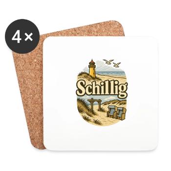 Schillig - Untersetzer (4er-Set) - Weiß - Vorne