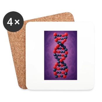 Berry DNA Twist - Coasters (set of 4) - white - Front