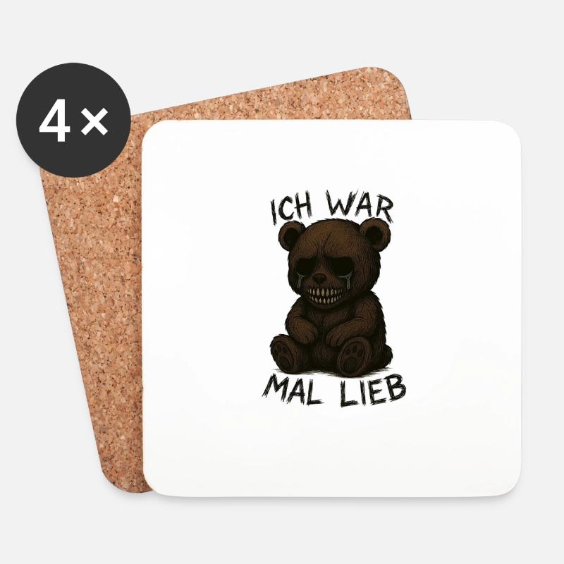 teddy - Untersetzer (4er-Set) - Weiß