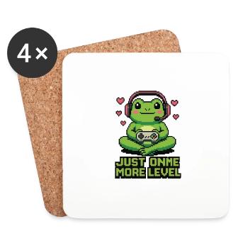 Pixel Frog - Coasters (set of 4) - white - Front